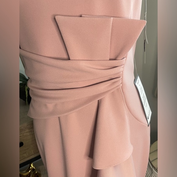 Betsy & Adam Women’s Ruffle Detailed Gown, Rose Pink, Size 12, New w/ Tags - Picture 2 of 5